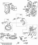 AlternatorsKey PanelElect Diagram and Parts List for 251412-0194-99  Briggs and Stratton Engine